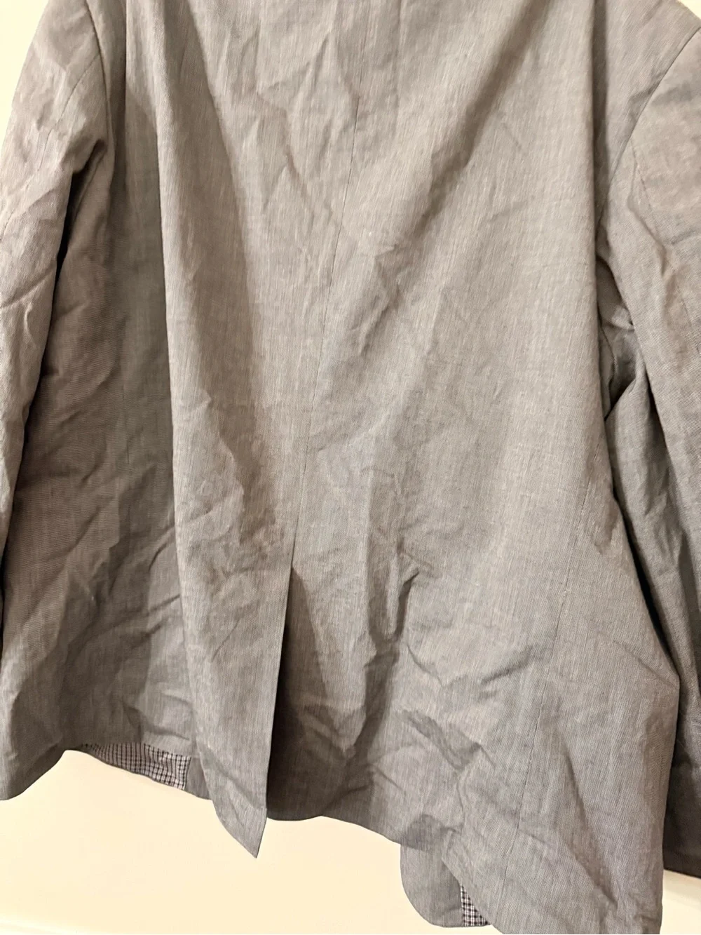 Men's Gray Single-Breasted Blazer